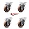 Service Caster 4 Inch High Temp Glass Filled Nylon Wheel Swivel Top Plate Caster Set SCC SCC-20S414-GFNSHT-4 - alternate 6